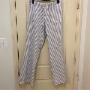 NWT Just Living Linen Blue Stripe Pants